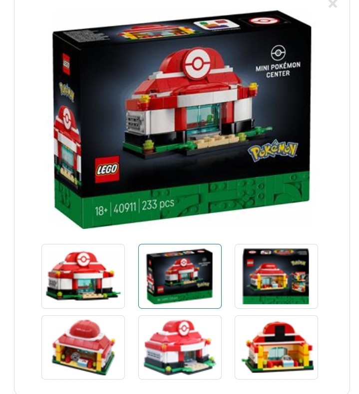 LEGO 40911 POKÉMON Mini Pokemon Center