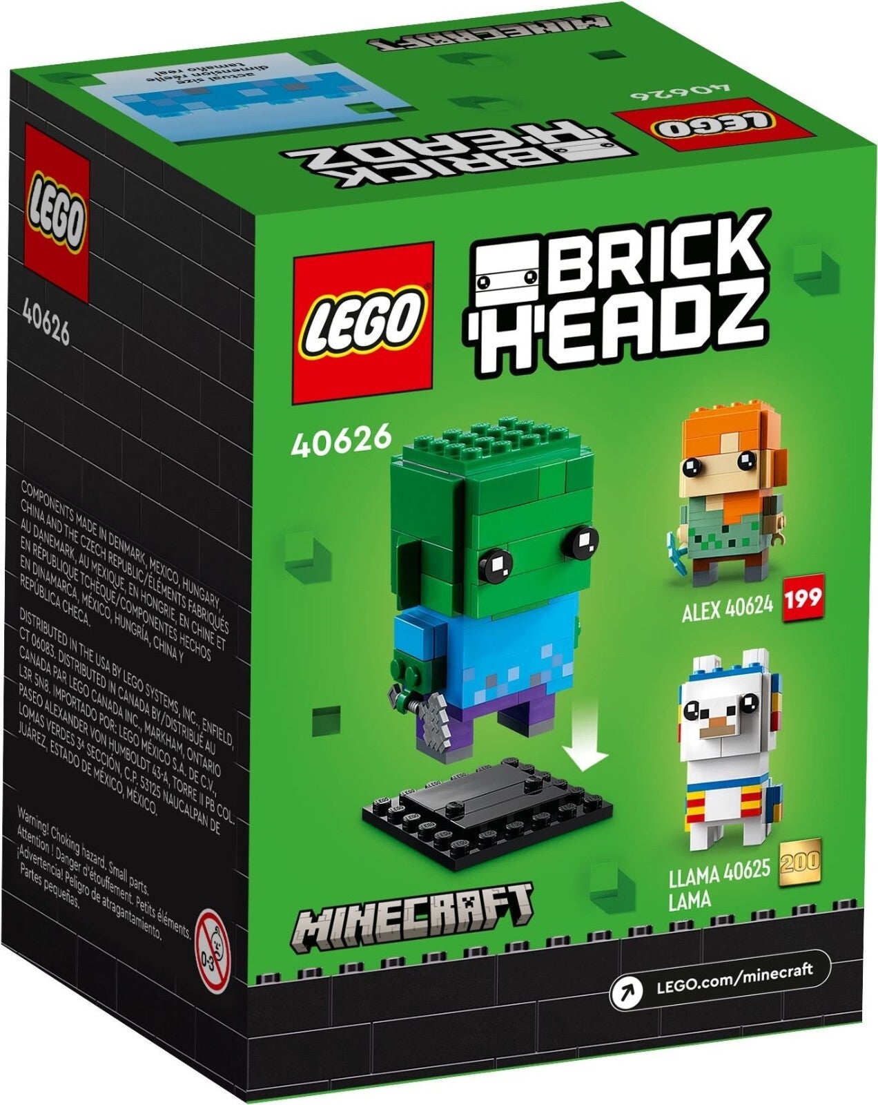 LEGO Minecraft BrickHeadz 40626 Zombie
