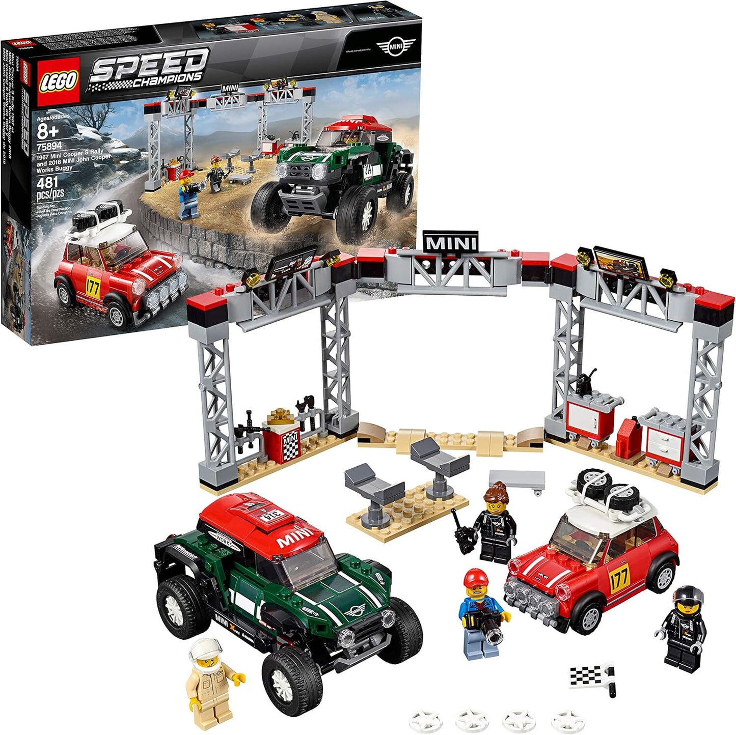 LEGO SPEED CHAMPIONS 75894 -1967& 2018 MINI COOPER S RALLY CARS
