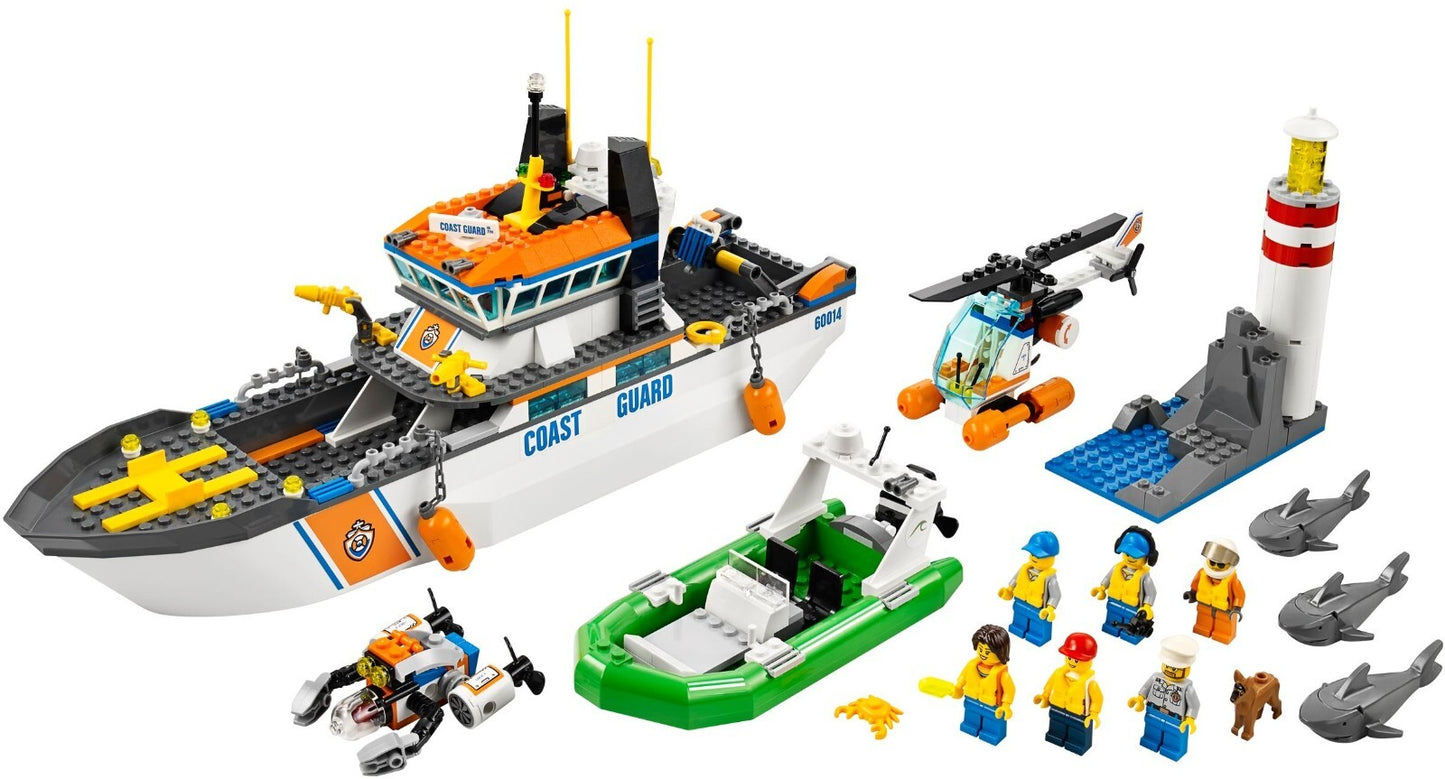 LEGO 60014 City Coast Guard Patrol Brand New Sealed & Discontinued 2013