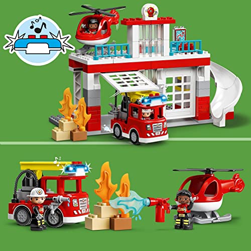 LEGO DUPLO Fire Station & Helicopter Playset 10970 Amazon