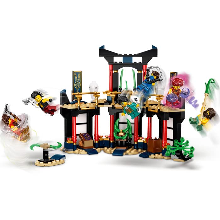 LEGO 71735 NINJAGO Legacy Tournament of Elements Temple Building Set Amazon