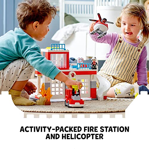 LEGO DUPLO Fire Station & Helicopter Playset 10970 Amazon