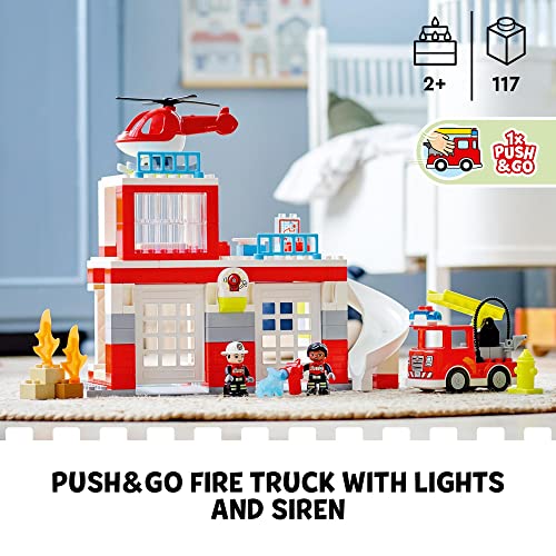 LEGO DUPLO Fire Station & Helicopter Playset 10970 Amazon