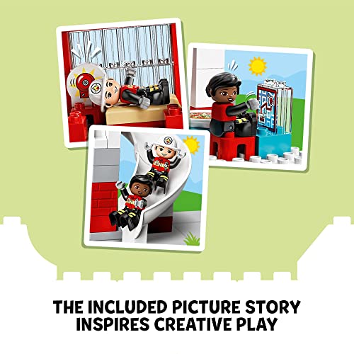 LEGO DUPLO Fire Station & Helicopter Playset 10970 Amazon