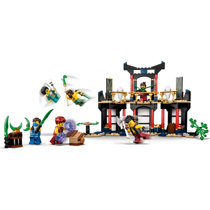 LEGO 71735 NINJAGO Legacy Tournament of Elements Temple Building Set Amazon
