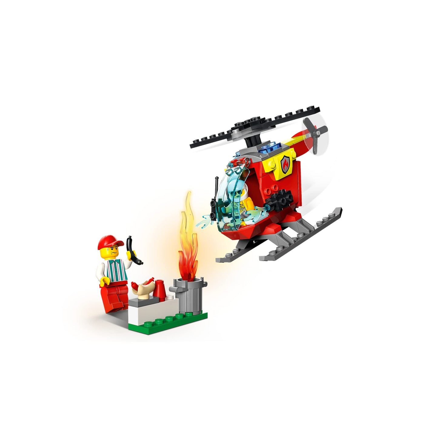 LEGO 60318 City Fire Helicopter Toy Amazon