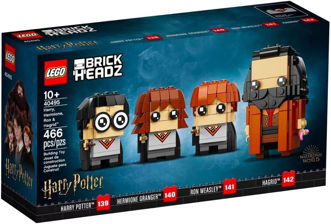 LEGO Harry Potter BrickHeadz Harry, Hermione, Ron & Hagrid™ 40495 Building Kit Amazon