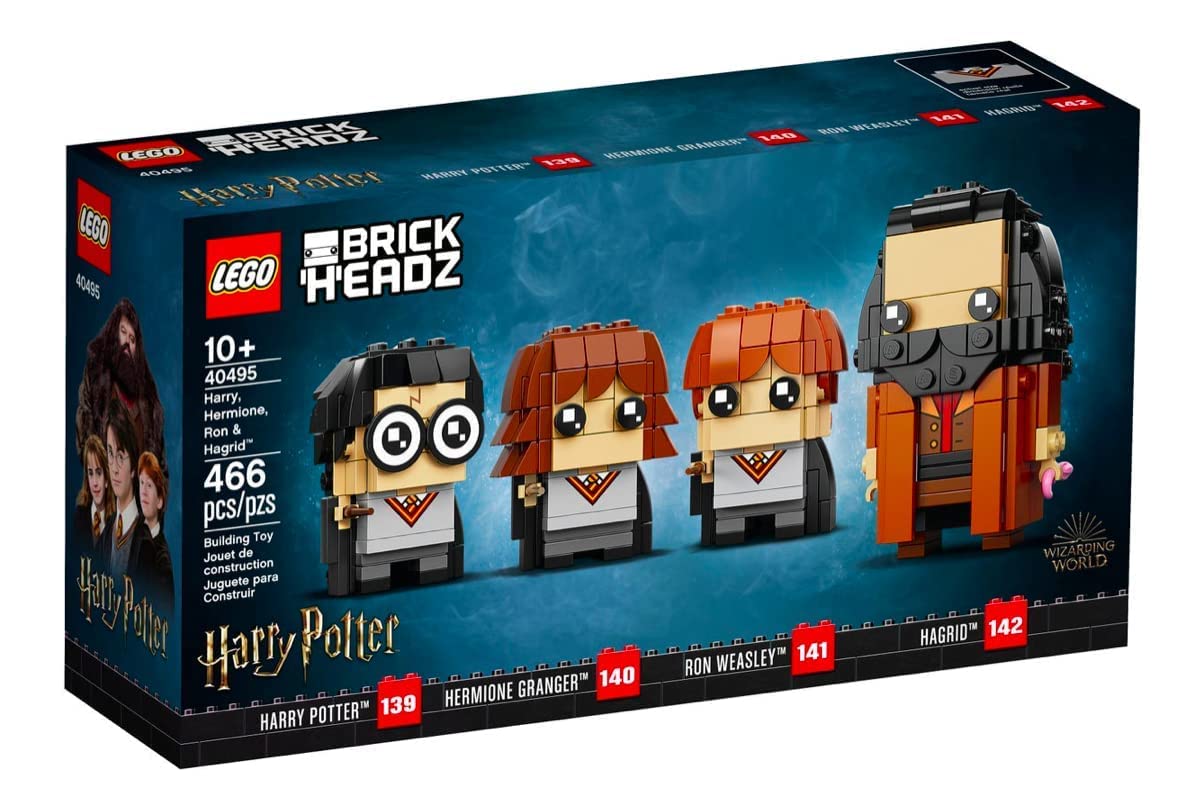 LEGO Harry Potter BrickHeadz Harry, Hermione, Ron & Hagrid™ 40495 Building Kit Amazon
