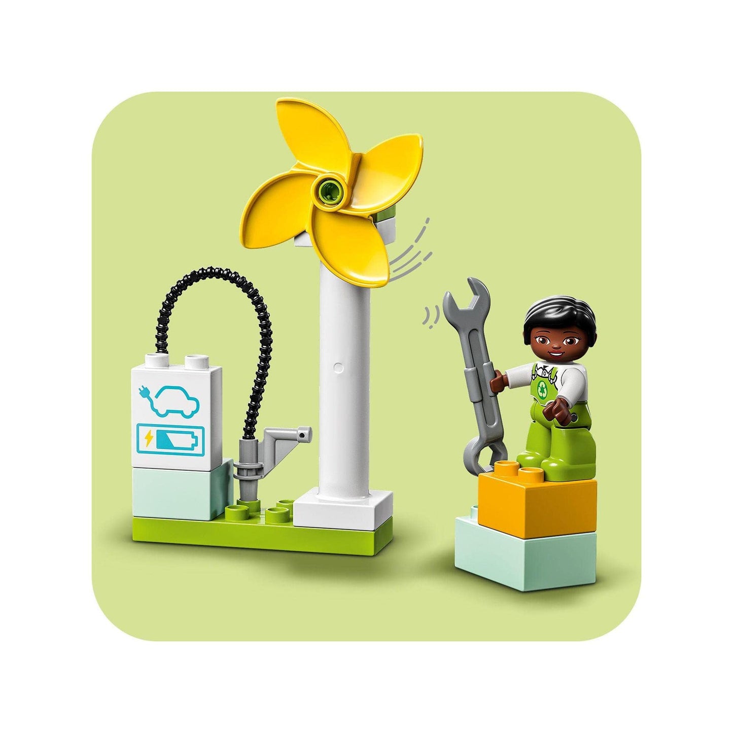 LEGO DUPLO Town 10985 Wind Turbine and Electric Car Building Toy Amazon