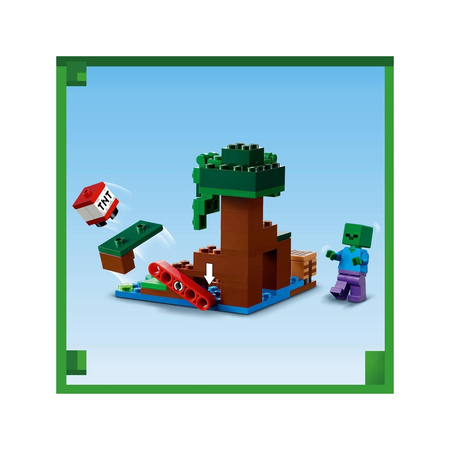 LEGO Minecraft The Swamp Adventure 21240 Building Toy Amazon