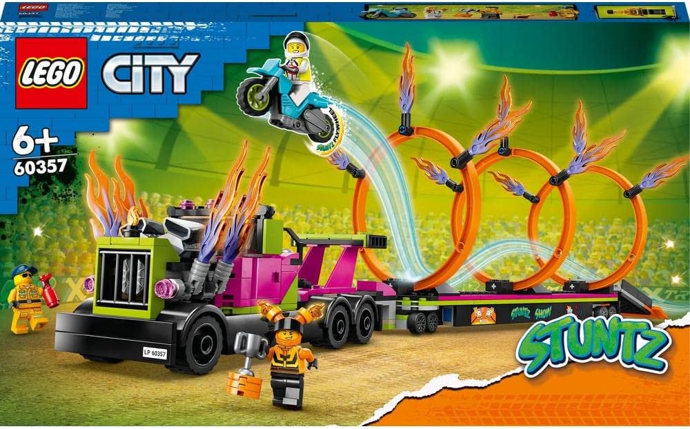Lego 60357 City Trailer Truck and Fire Ring Challenge Toy Amazon