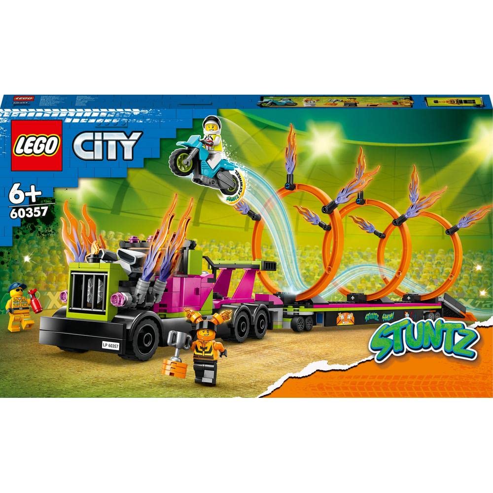 Lego 60357 City Trailer Truck and Fire Ring Challenge Toy Amazon