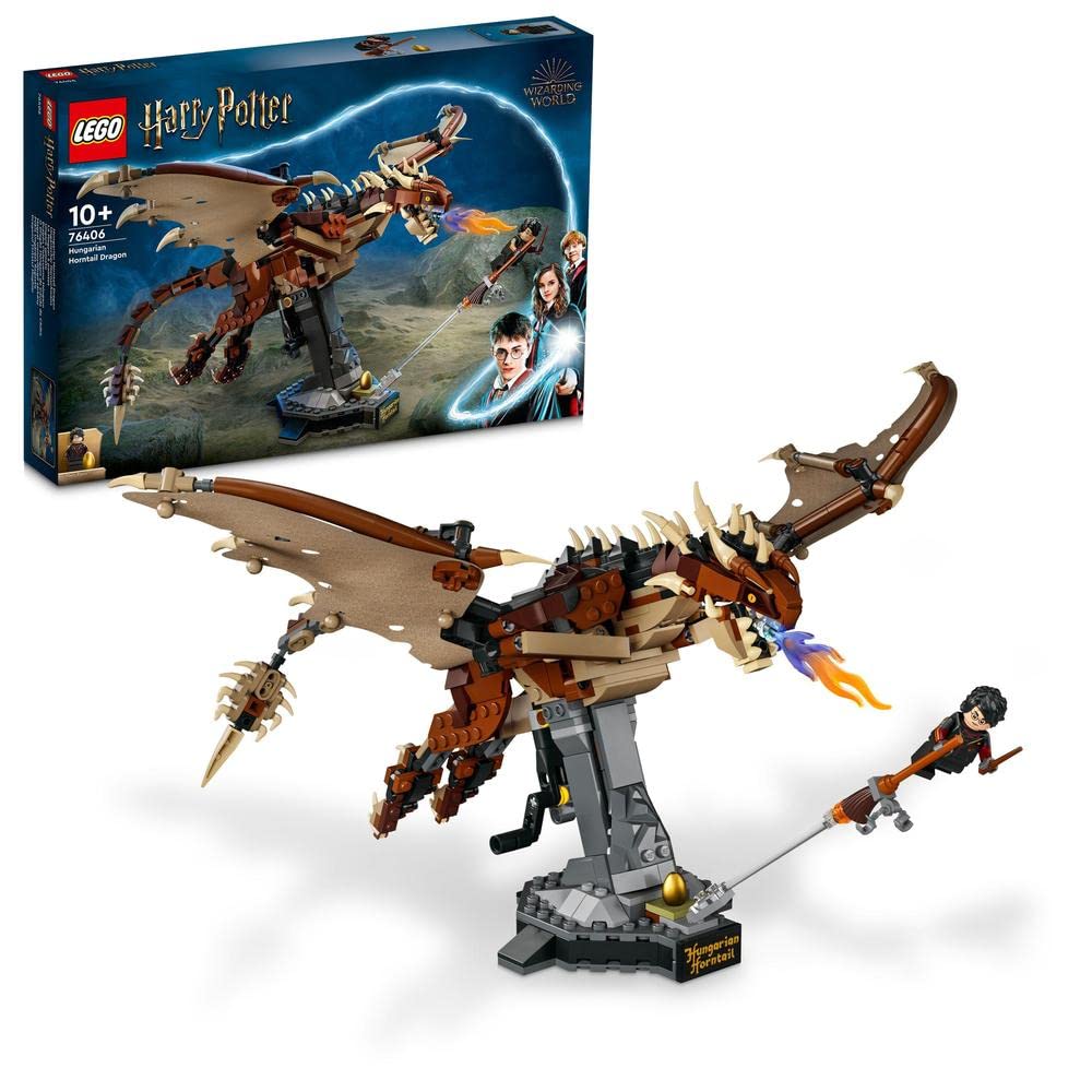 Lego Harry Potter 76406 Hungarian Horntail Species, Toy Blocks