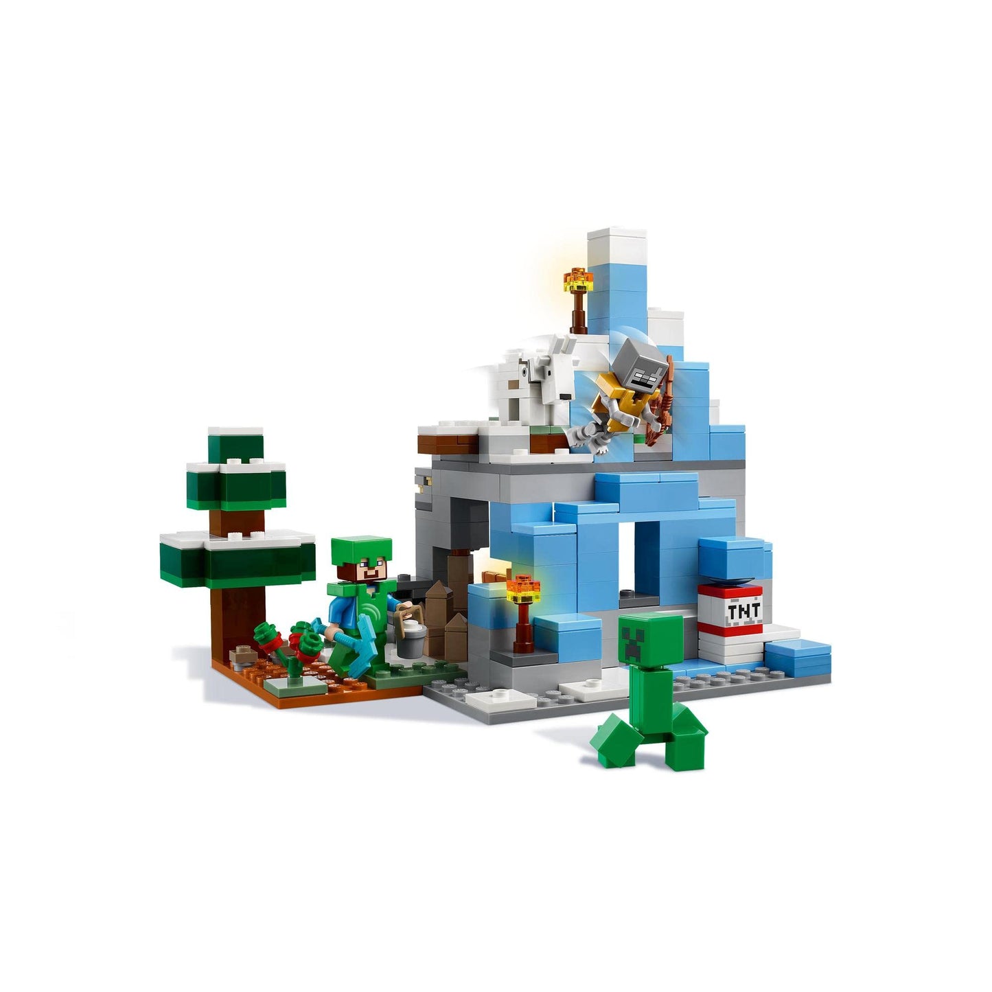 LEGO Minecraft The Frozen Peaks 21243 Building Toy Amazon