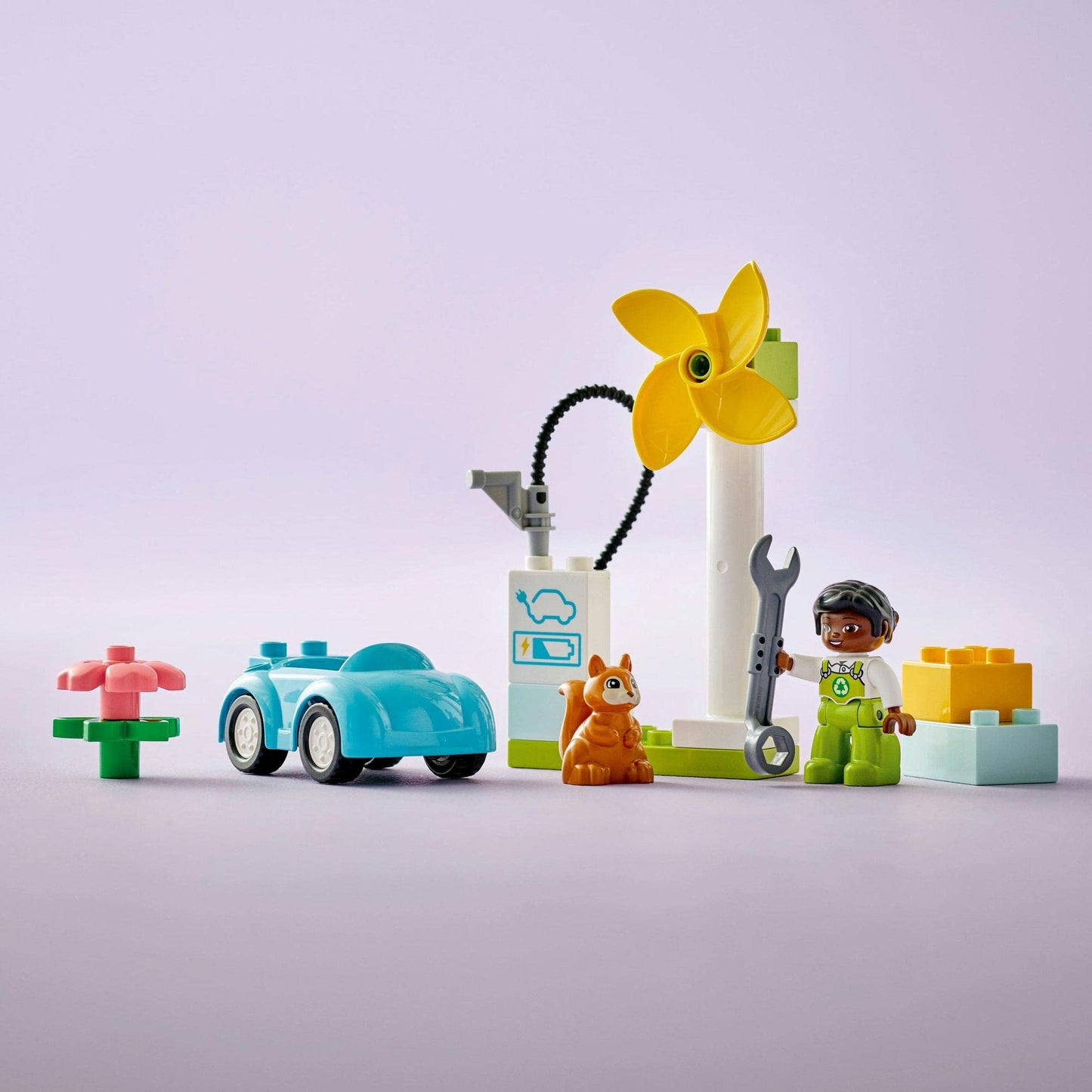 LEGO DUPLO Town 10985 Wind Turbine and Electric Car Building Toy Amazon