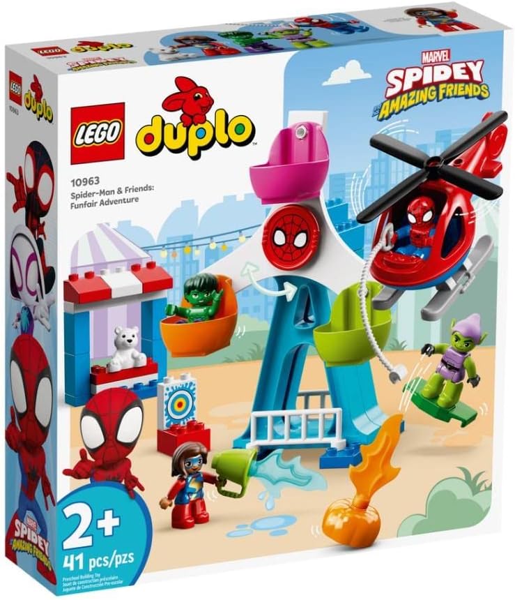 LEGO DUPLO Marvel Spider-Man & Friends: Funfair Adventure 10963 Building Amazon