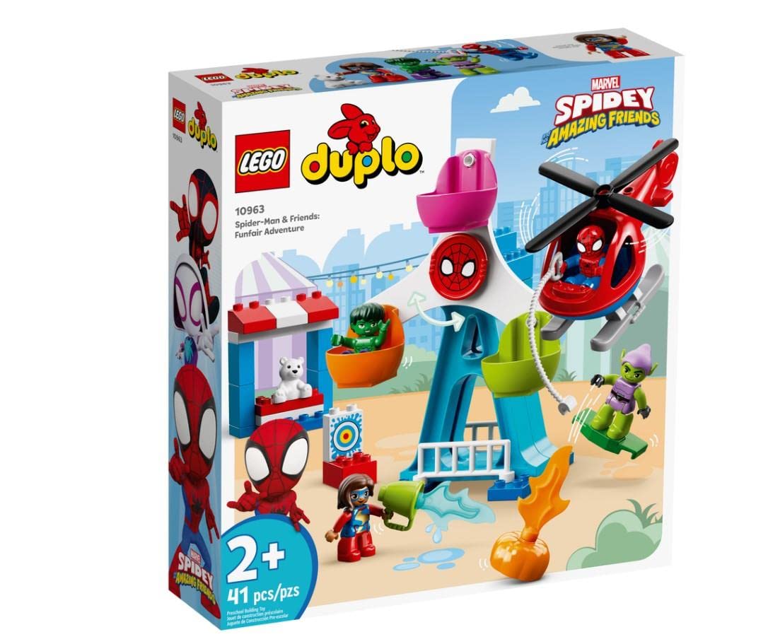 LEGO DUPLO Marvel Spider-Man & Friends: Funfair Adventure 10963 Building Amazon