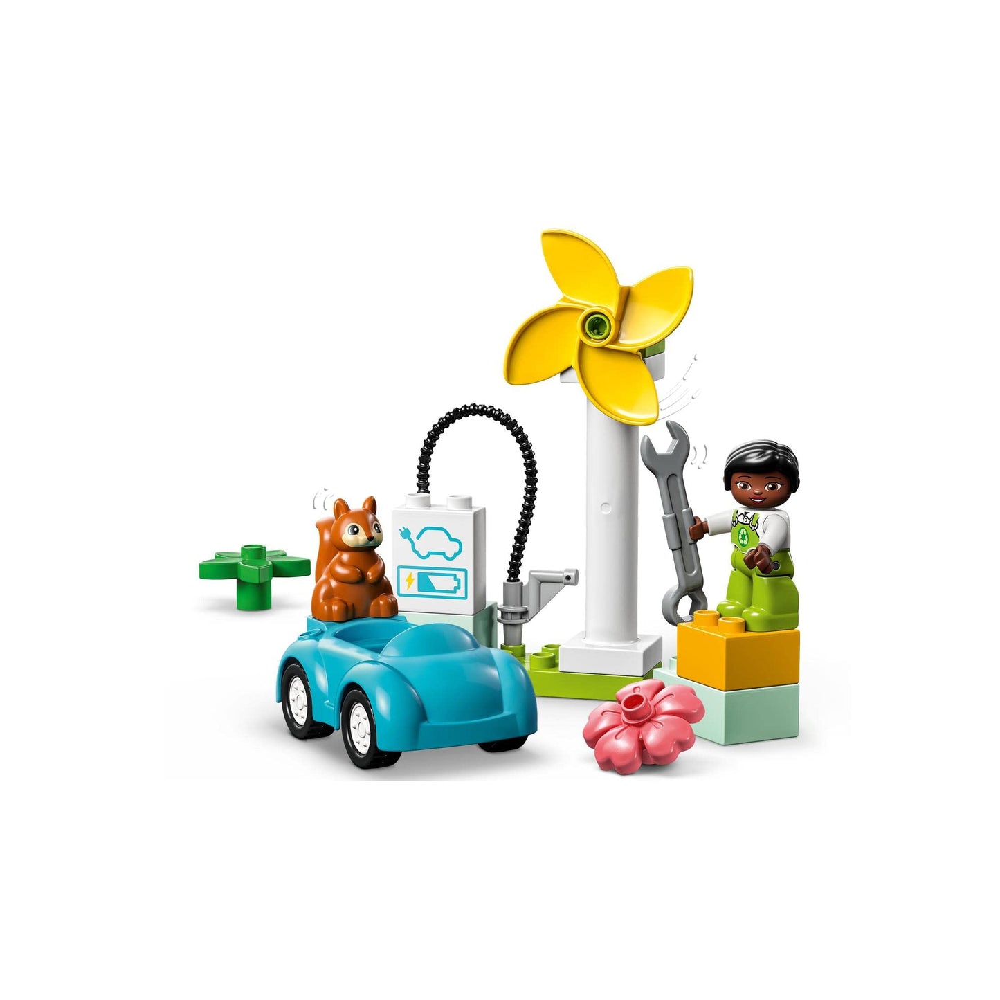 LEGO DUPLO Town 10985 Wind Turbine and Electric Car Building Toy Amazon