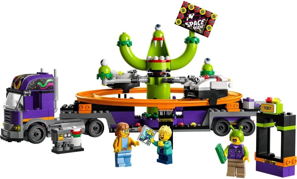 LEGO City 60313 Truck with Space Carousel Brick Island