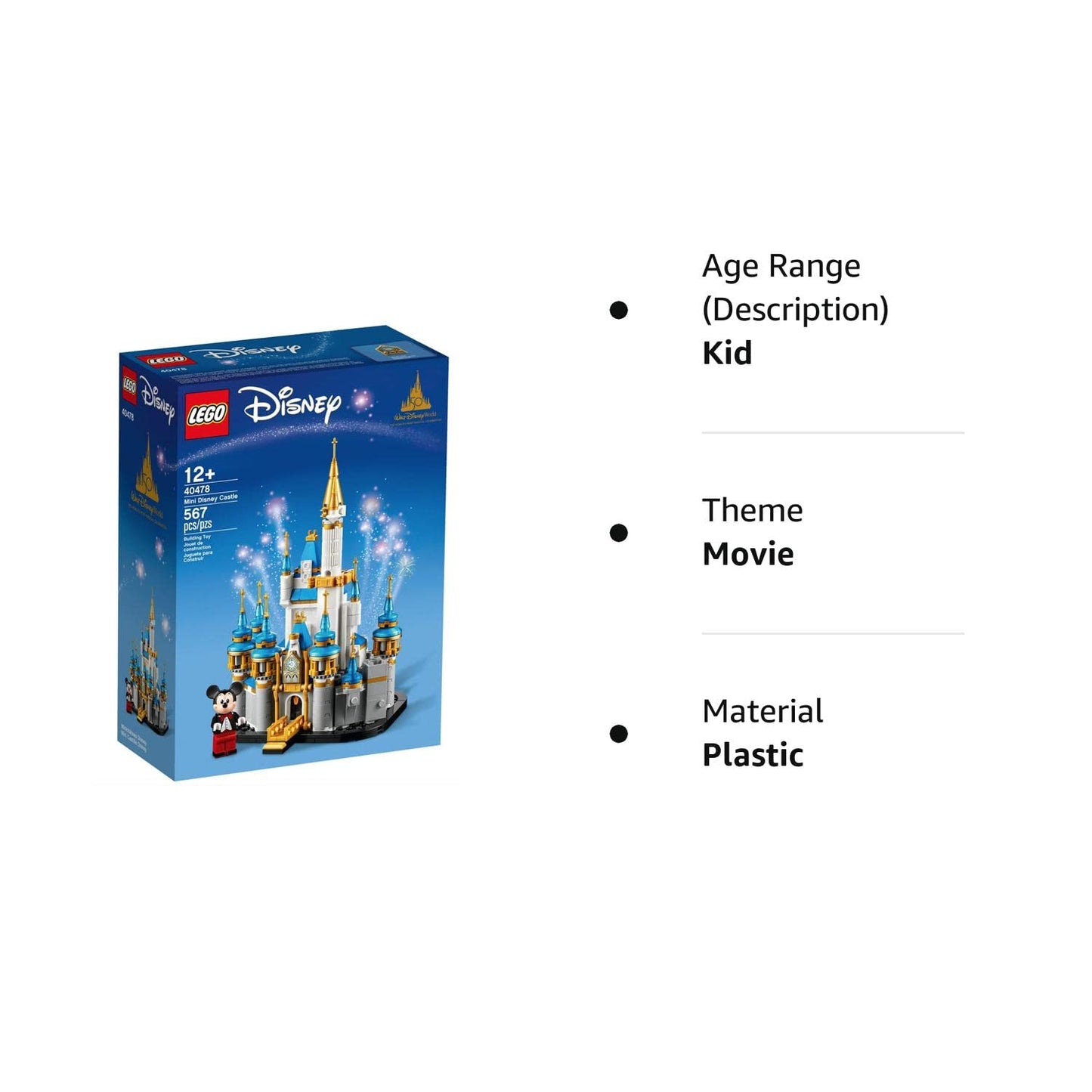 Lego Mini Disney Castle 50th Year Anniversary (40478) Amazon