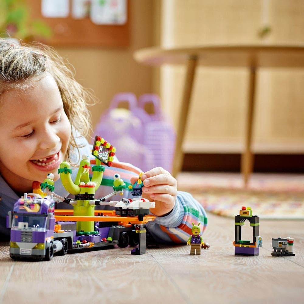 LEGO City 60313 Truck with Space Carousel Brick Island