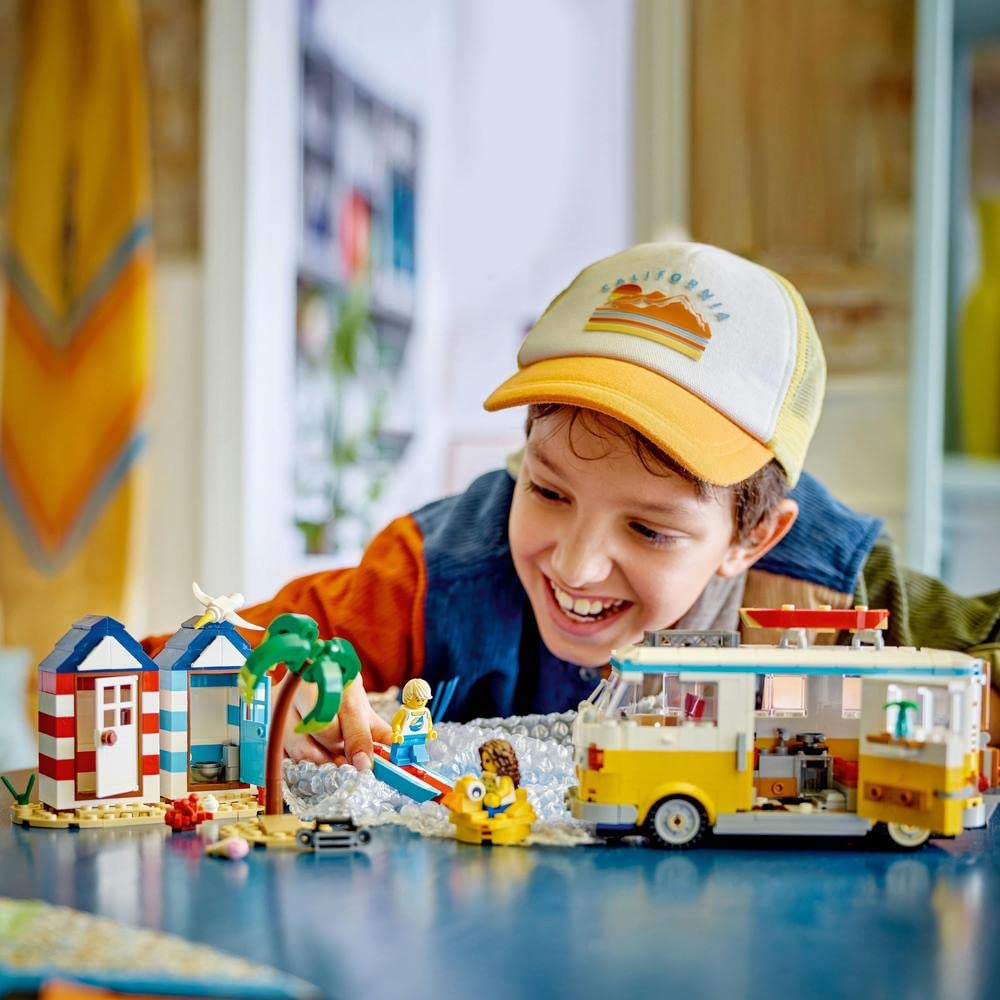 LEGO Creator 31138 Beach Camping Bus Construction Set for Children from 4 Years