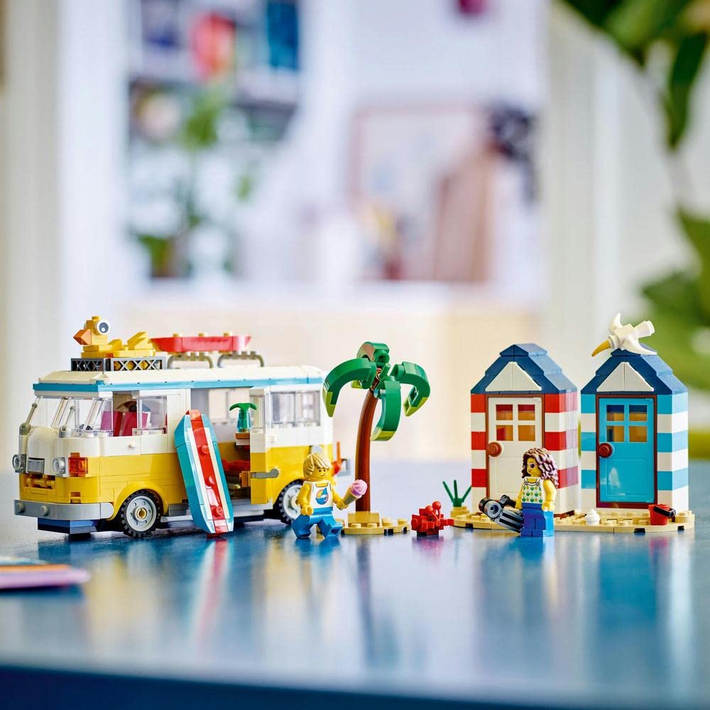 LEGO Creator 31138 Beach Camping Bus Construction Set for Children from 4 Years