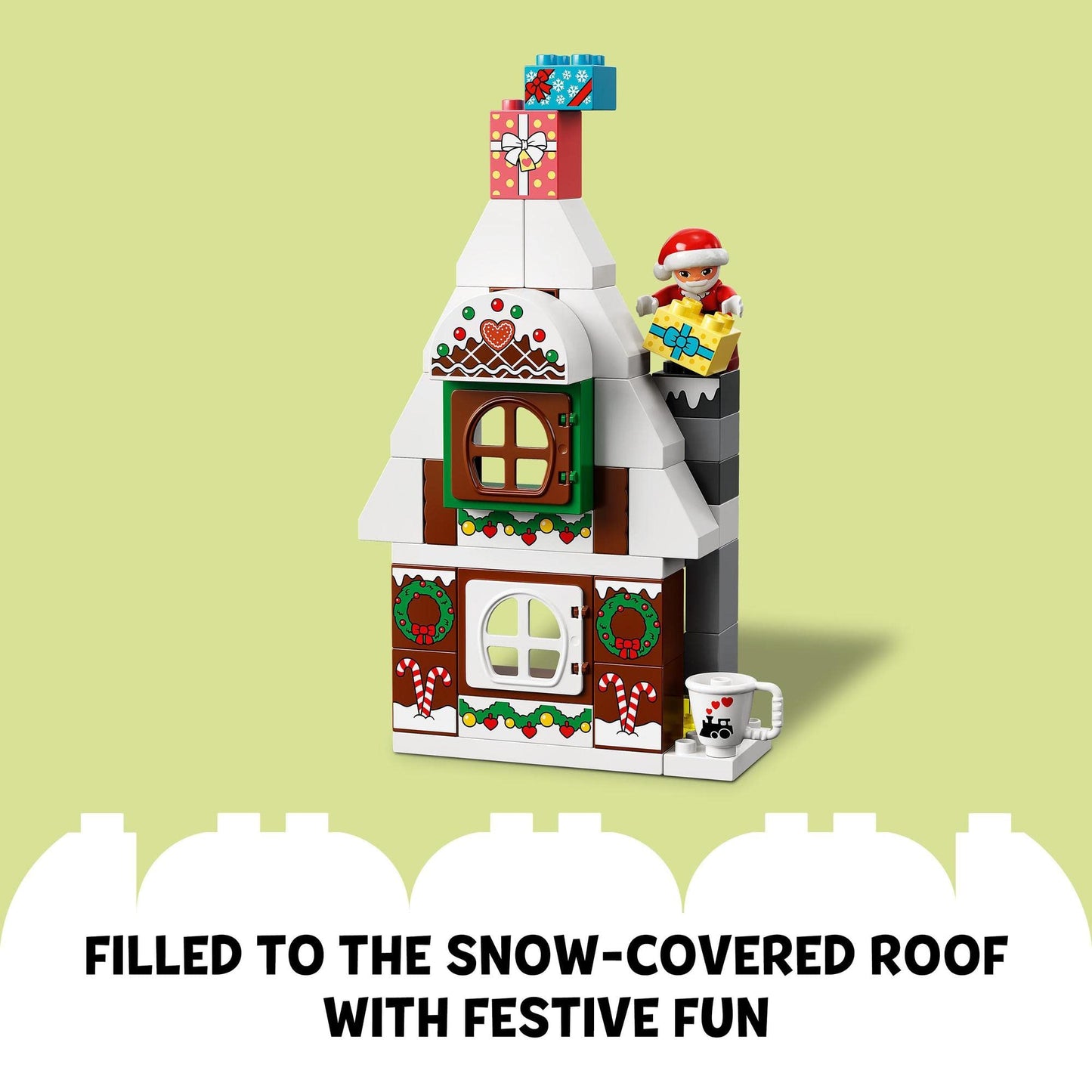 LEGO DUPLO Santa's Gingerbread House Toy Amazon