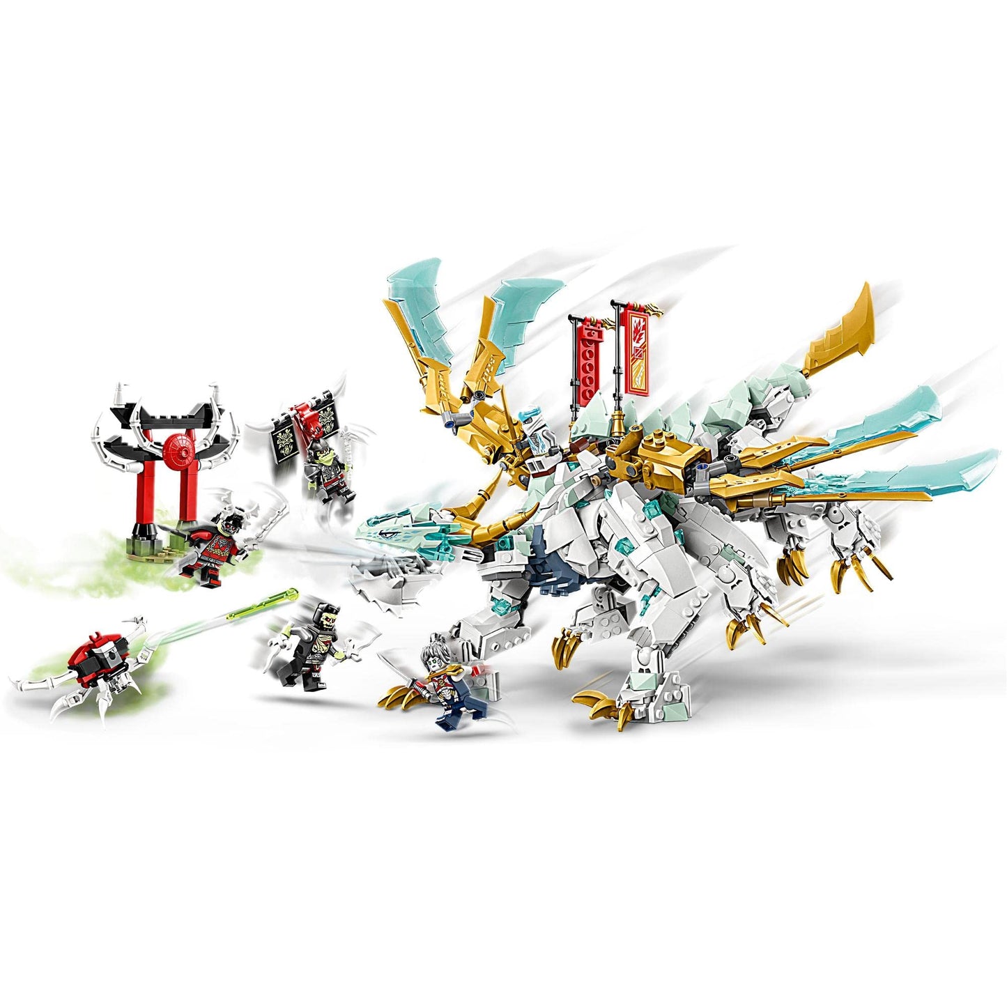 LEGO® NINJAGO® Zane’s Ice Dragon Creature 71786 Building Toy Set Amazon