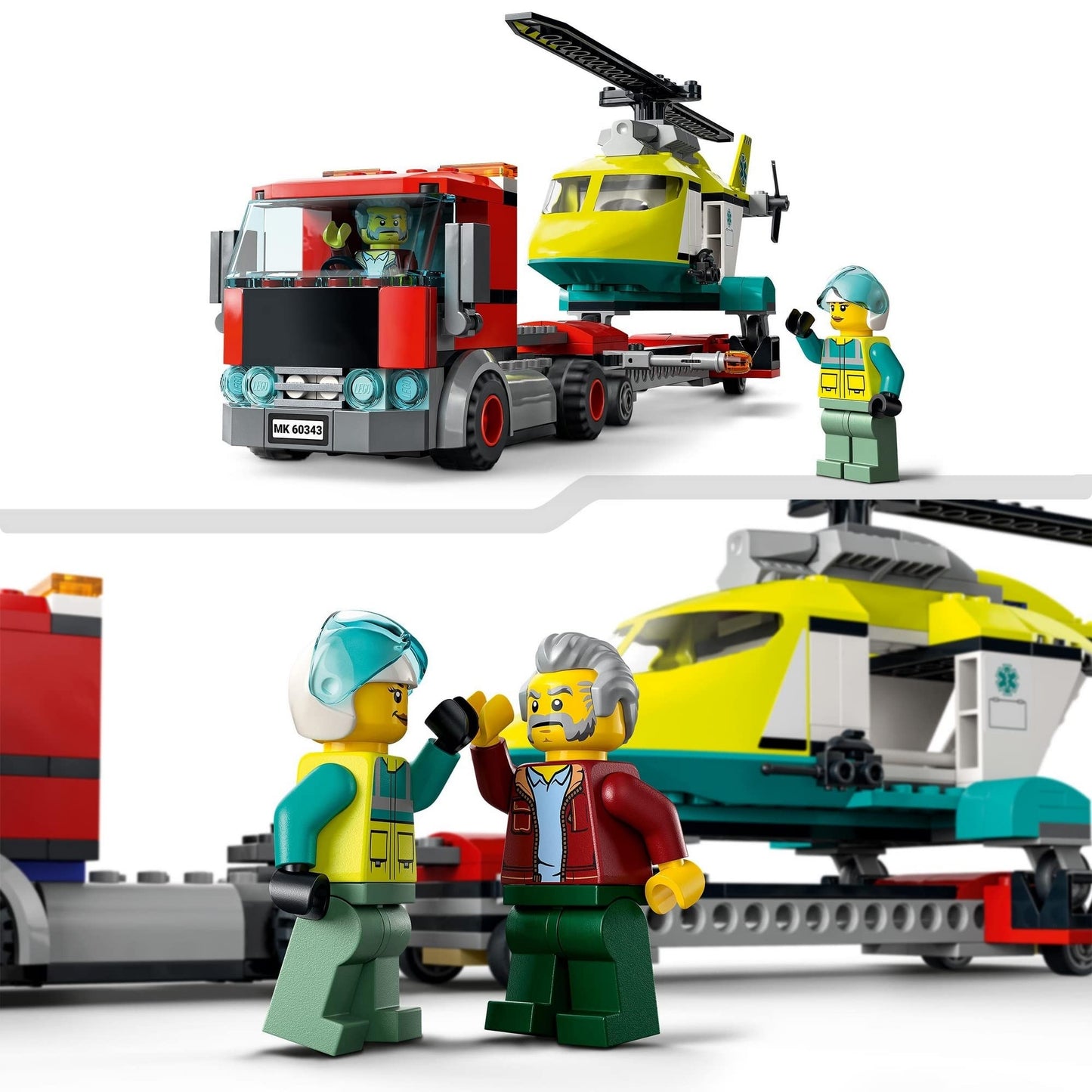 LEGO City Rescue Helicopter Transport 60343