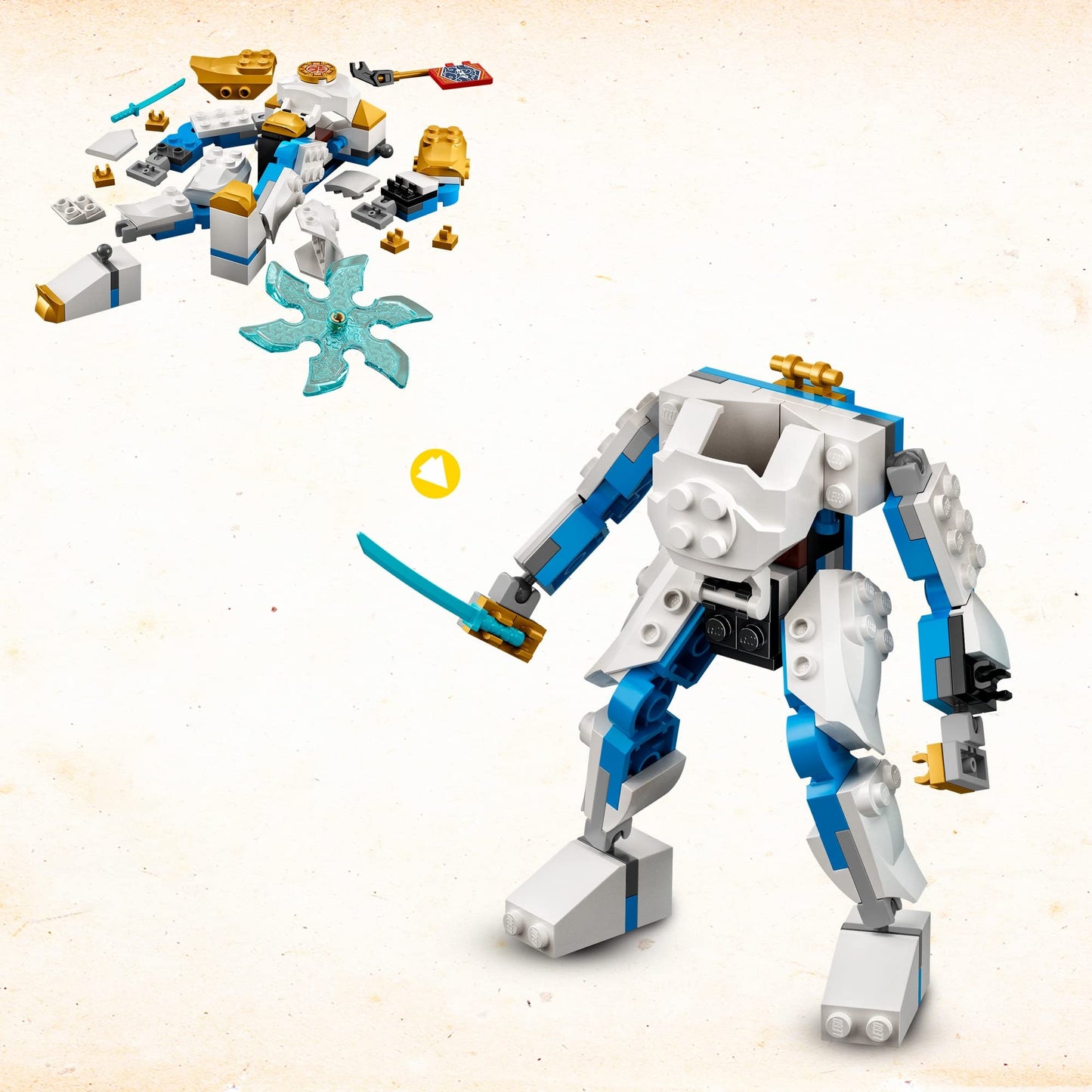 LEGO NINJAGO Zane’s Power Up Mech EVO Building Kit Playset 71761 Amazon