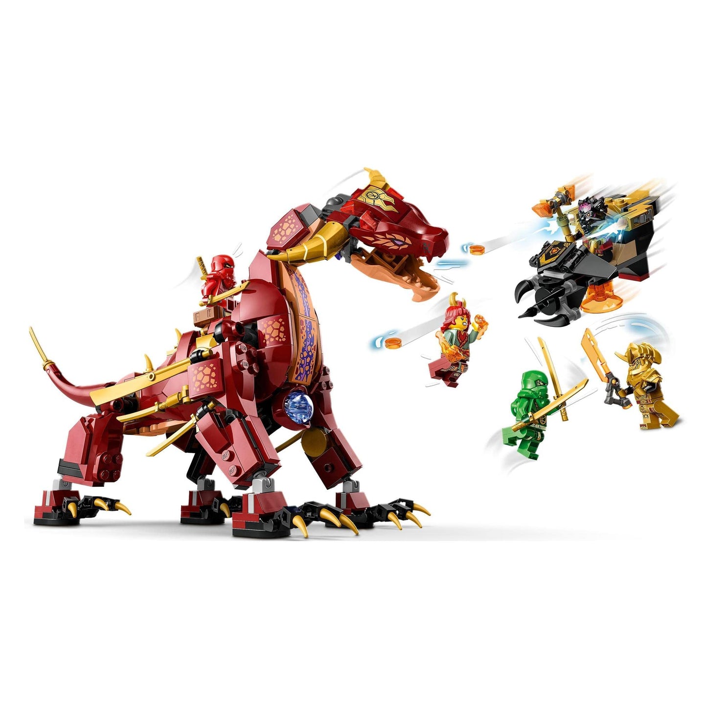 LEGO NINJAGO Heatwave Transforming Lava Dragon 71793 Building Toy Amazon