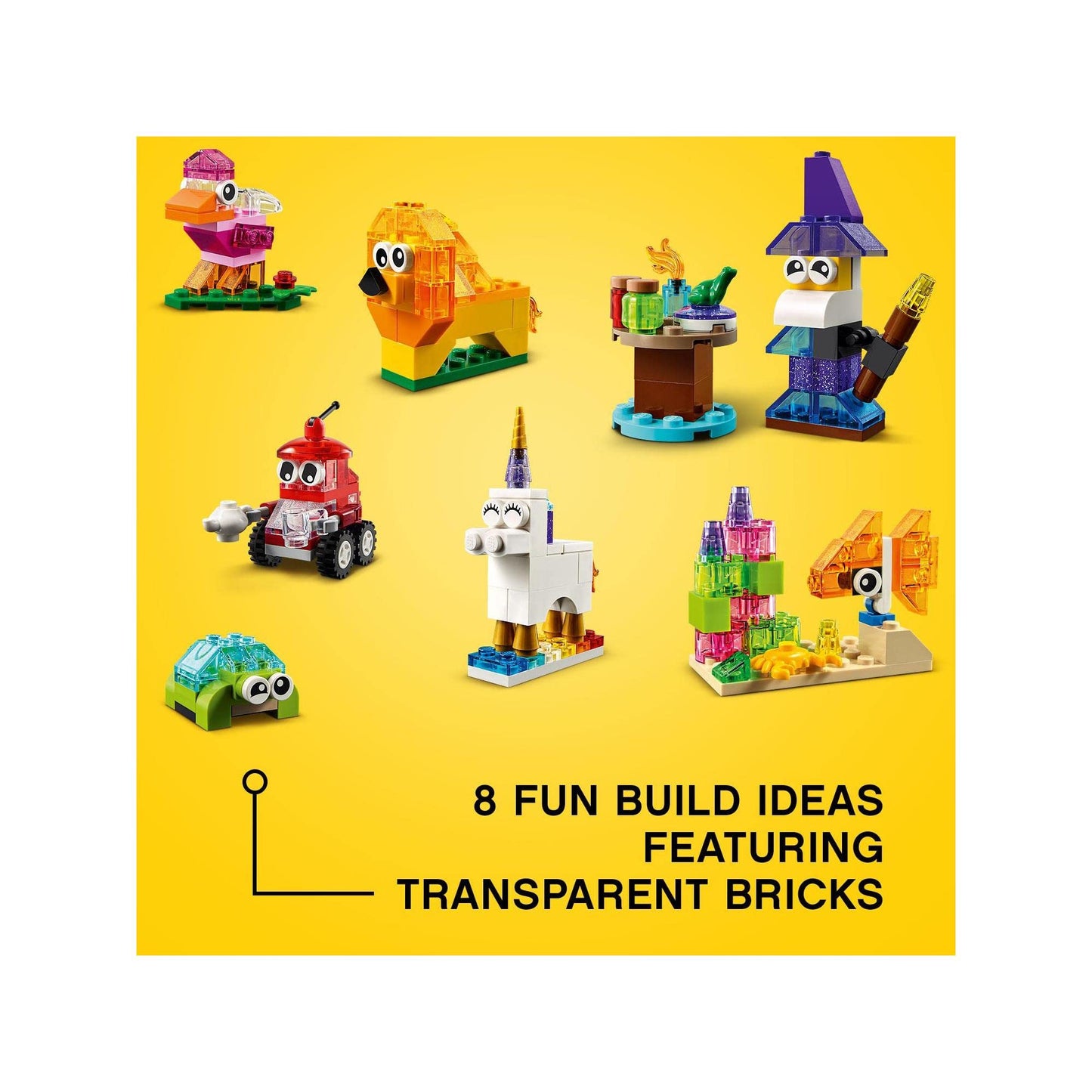 LEGO Classic Creative Transparent Bricks 11013 Building Set Amazon
