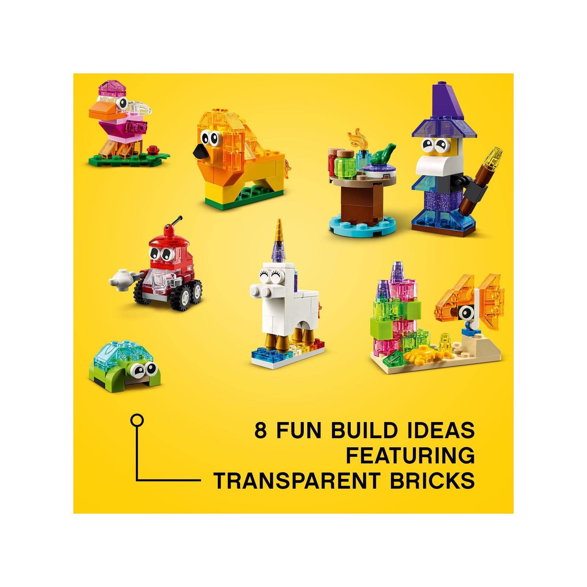 LEGO Classic Creative Transparent Bricks 11013 Building Set Amazon