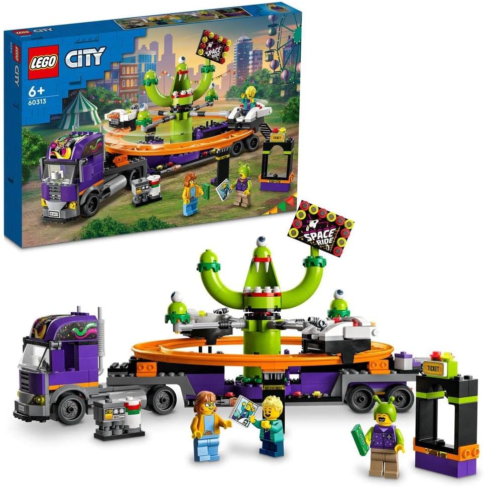LEGO City 60313 Truck with Space Carousel Brick Island