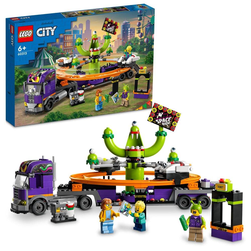 LEGO City 60313 Truck with Space Carousel Brick Island