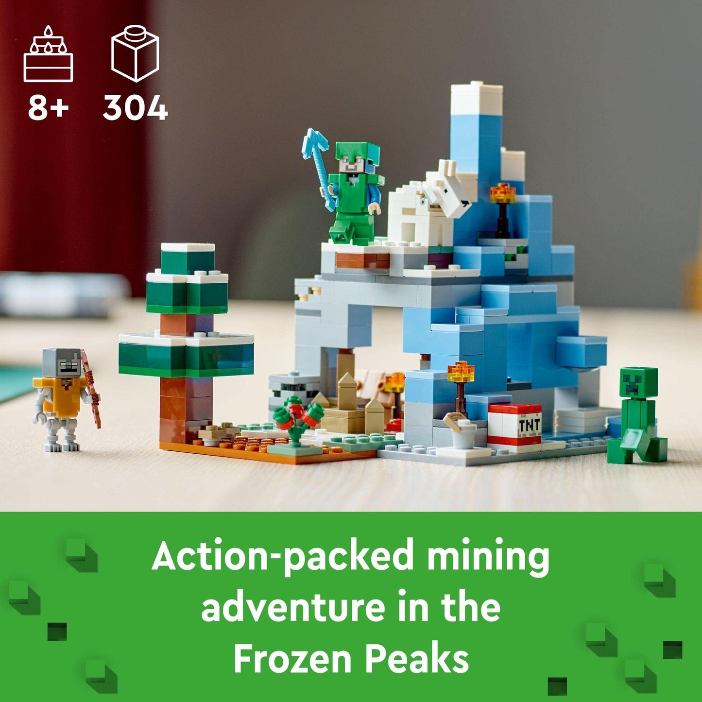 LEGO Minecraft The Frozen Peaks 21243 Building Toy Amazon