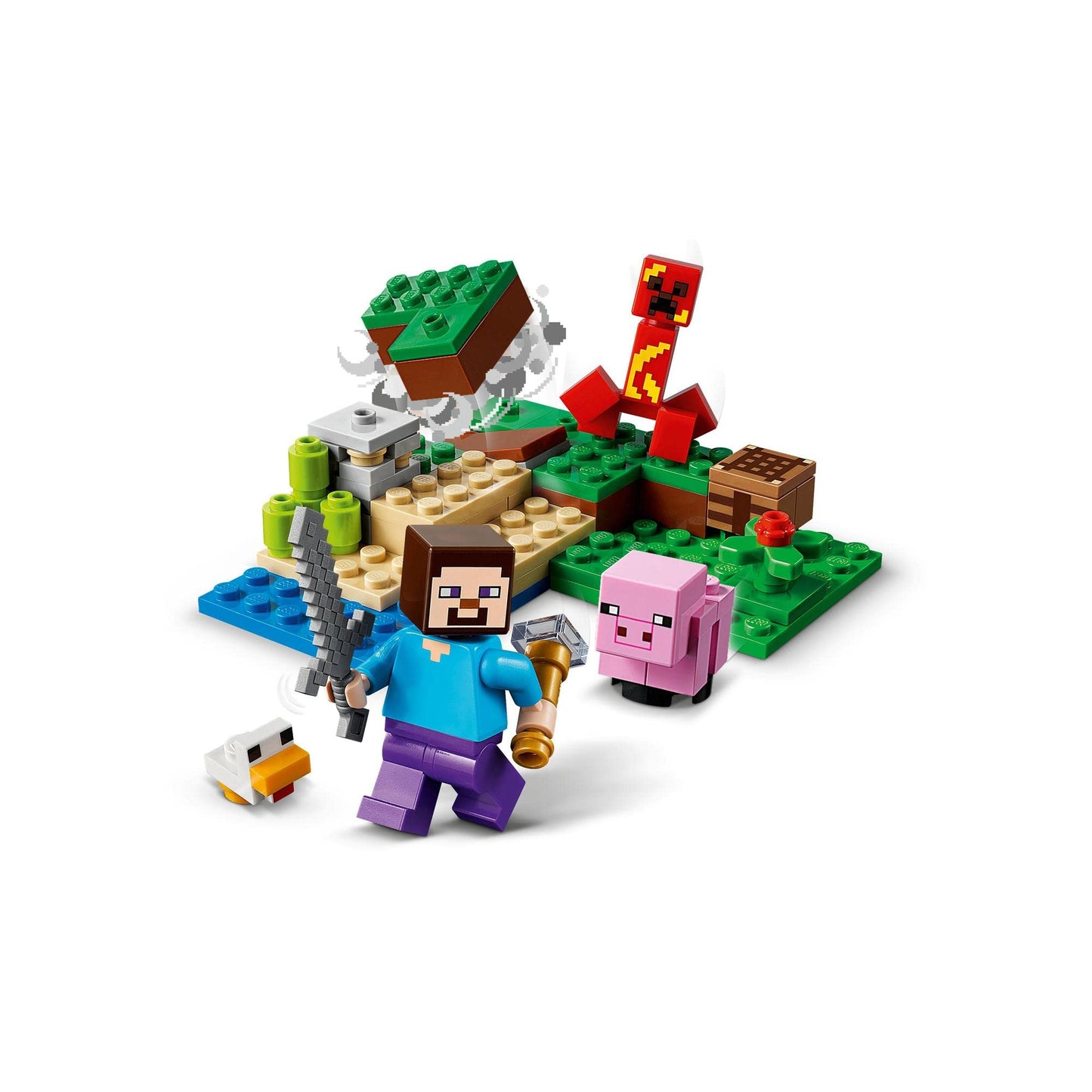 LEGO Minecraft The Creeper Ambush Building Kit 21177 Amazon