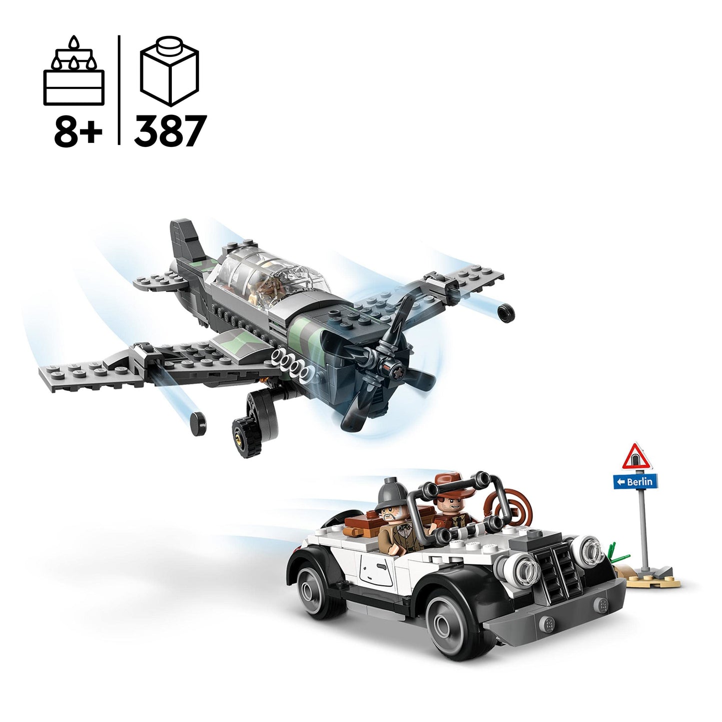 LEGO Indiana Jones Fighter Plane Chase 77012 Building Toy Set Amazon