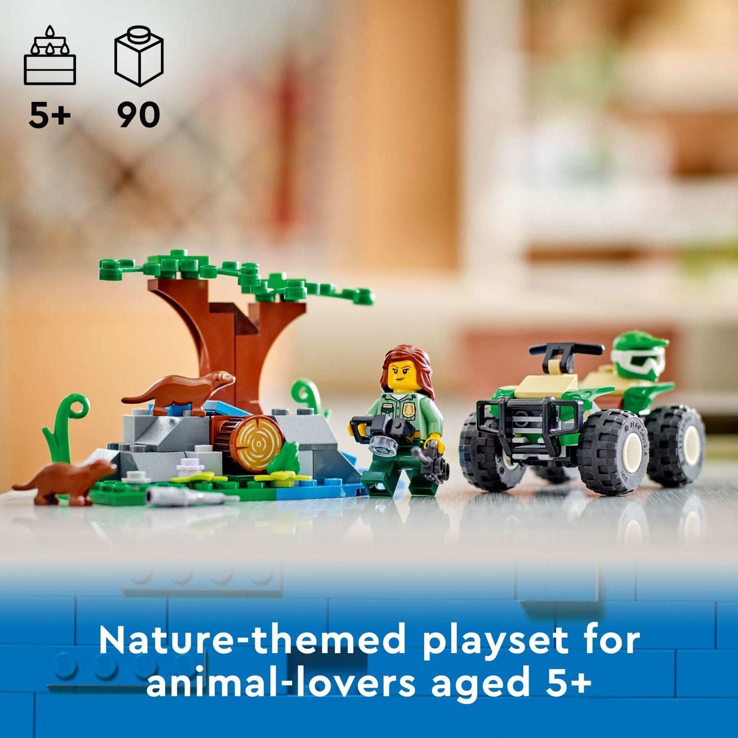 LEGO City ATV and Otter Habitat 60394 Building Toy