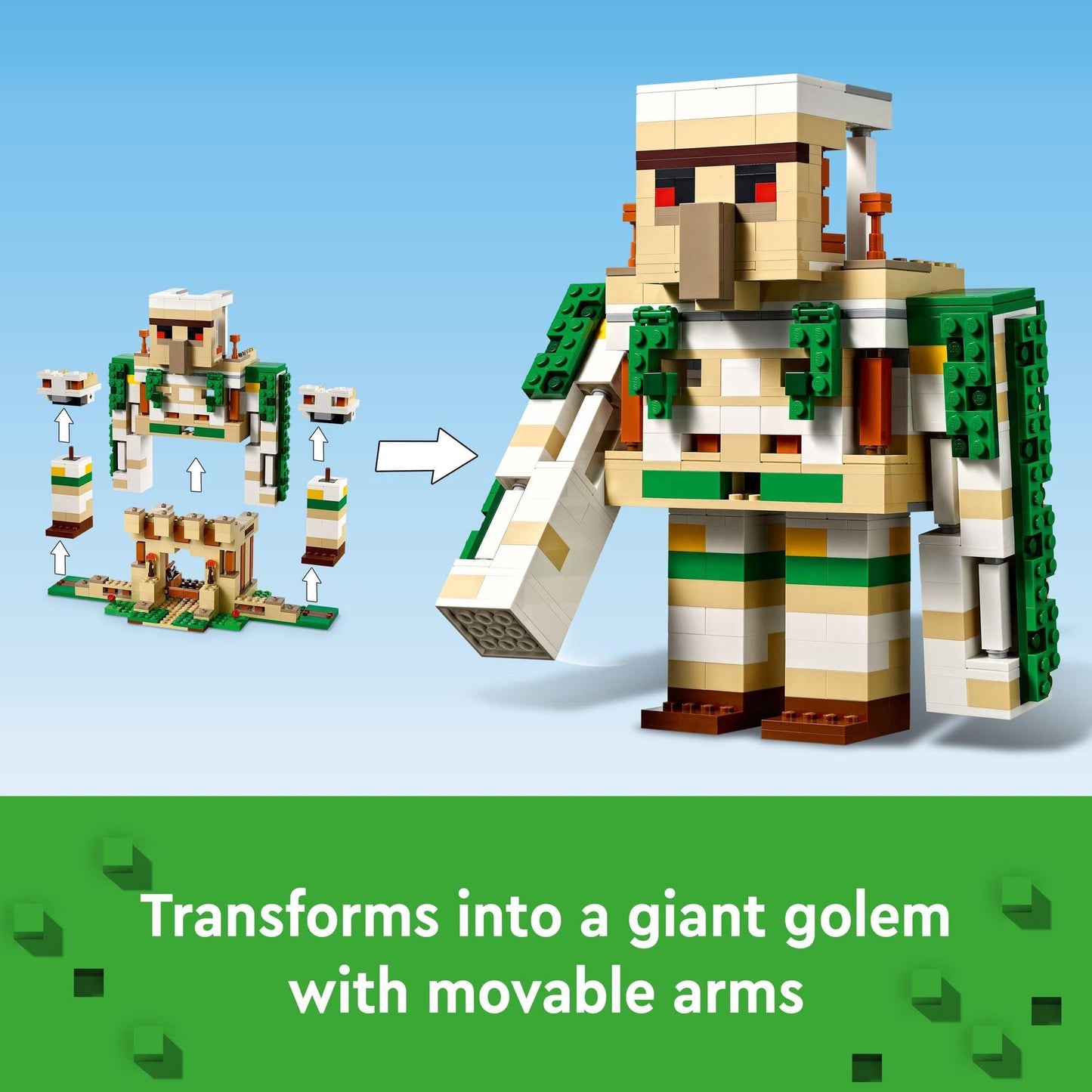 LEGO Minecraft The Iron Golem Fortress 21250 Amazon