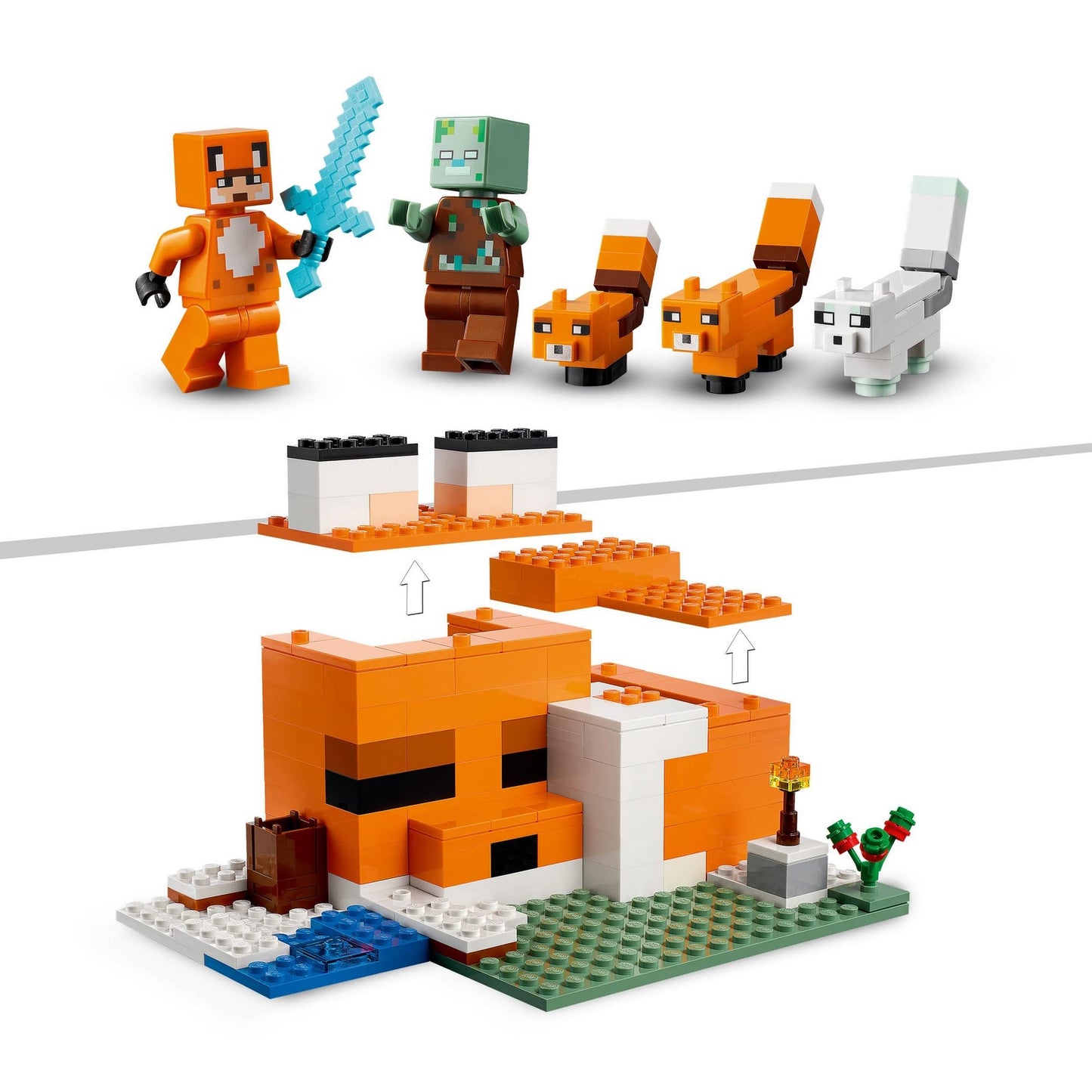 LEGO Minecraft The Fox Lodge 21178 Building Kit and Toy House Amazon