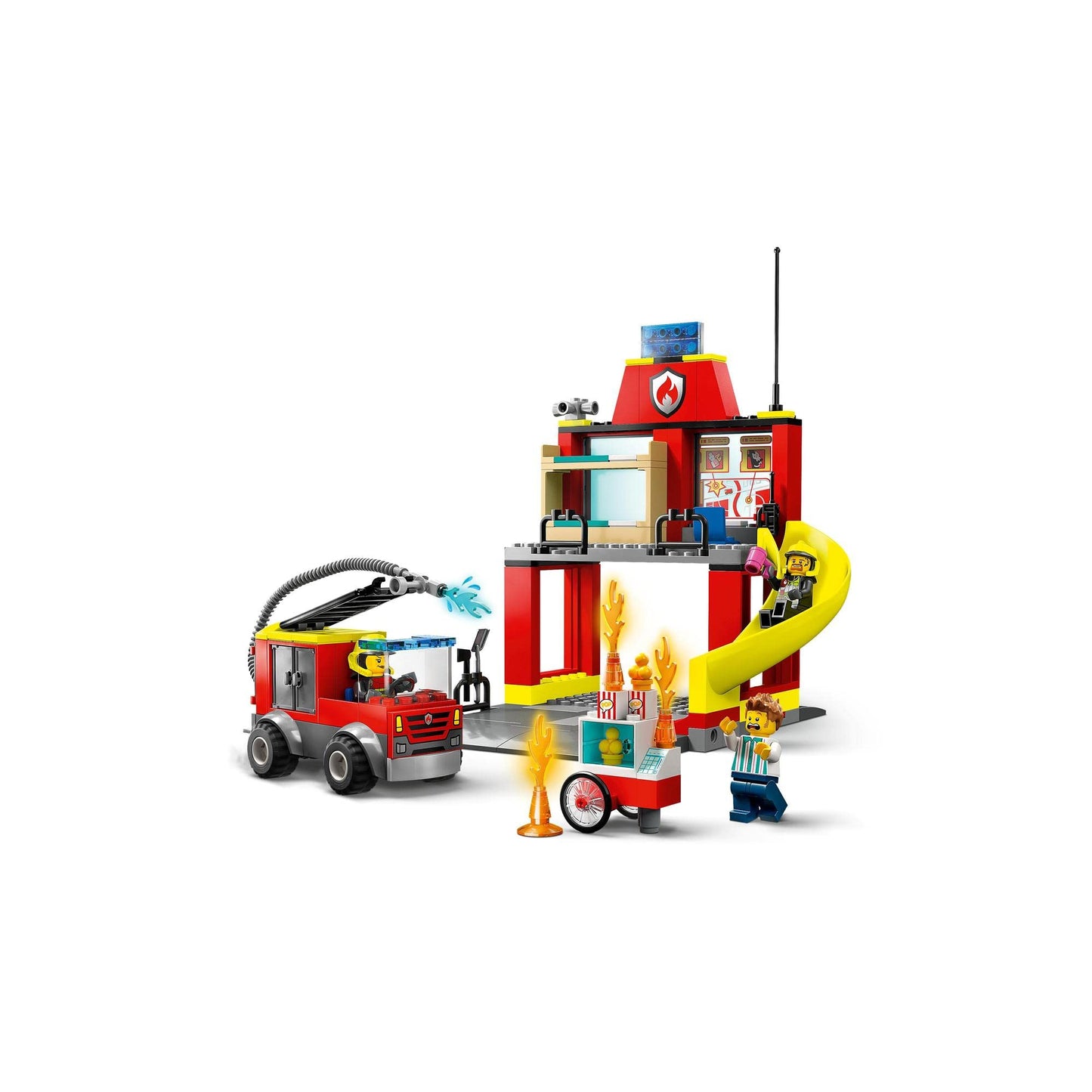 LEGO City Fire Station and Fire Engine 60375 Building Toy Amazon