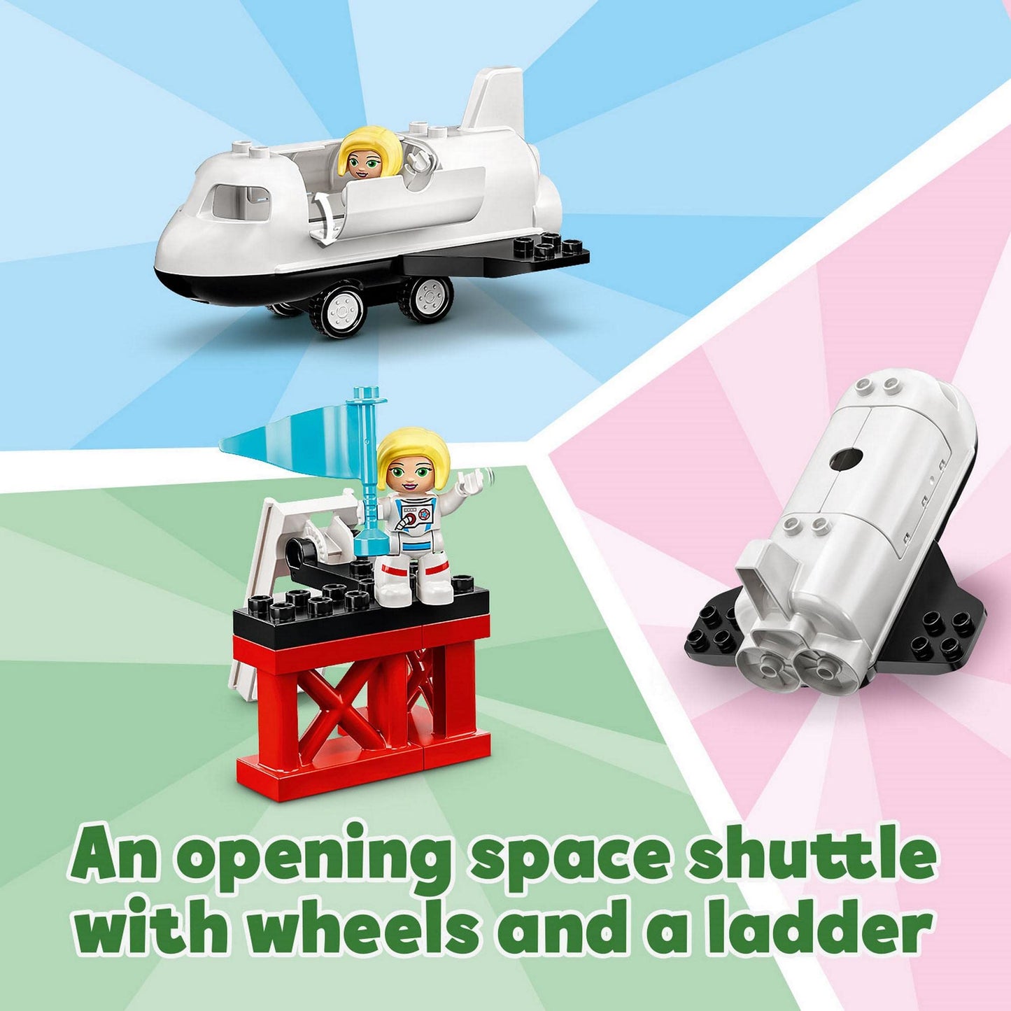 LEGO DUPLO Town Space Shuttle Mission 10944 Rocket Toy Amazon