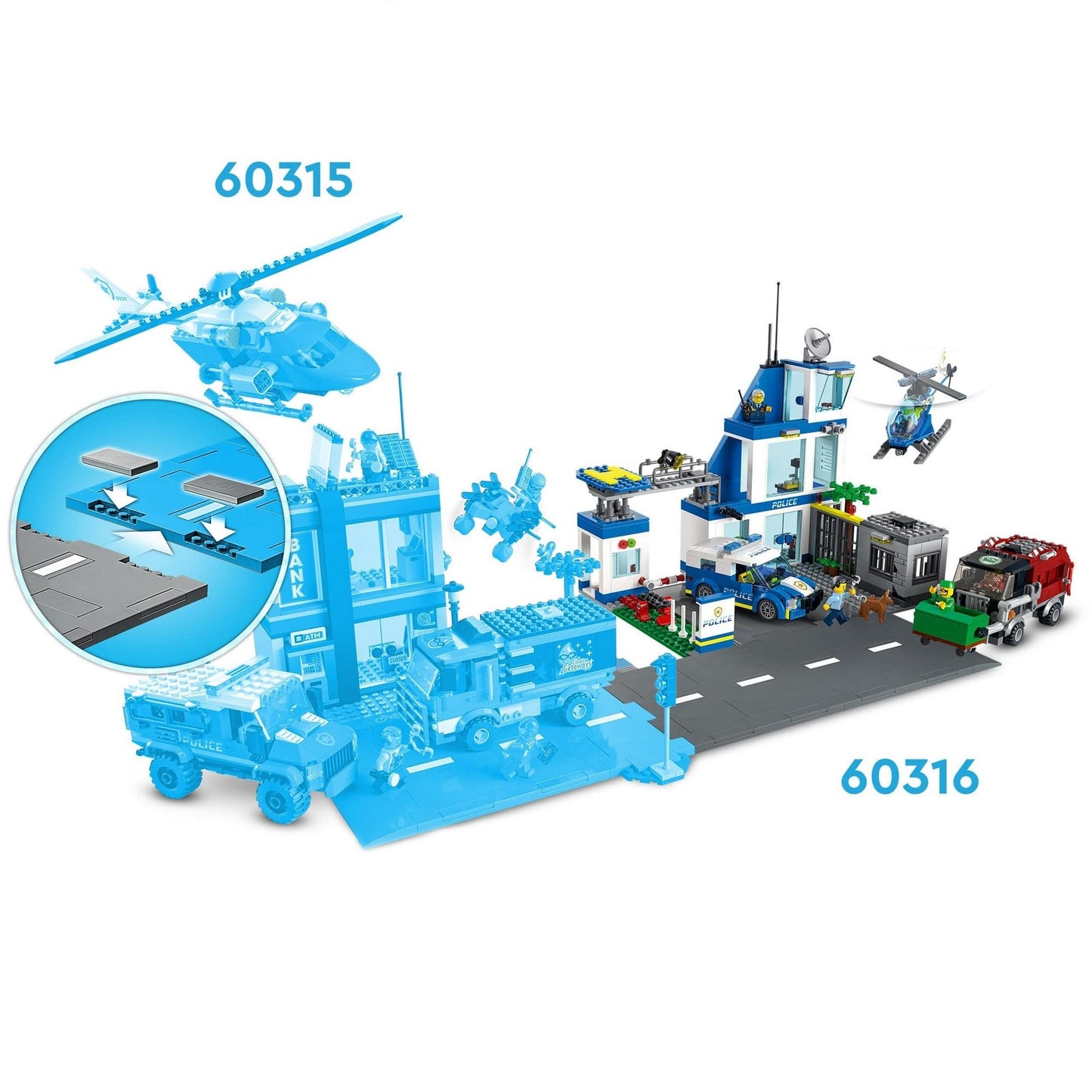 LEGO City Police Station 60316 Kids Building & Construction Toys