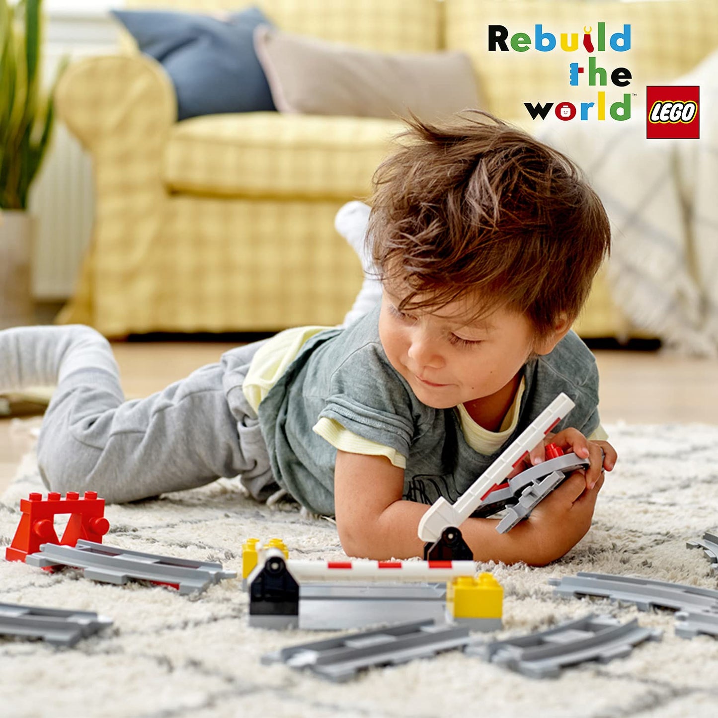 LEGO® DUPLO® Town Train Tracks 10882 Building Toy