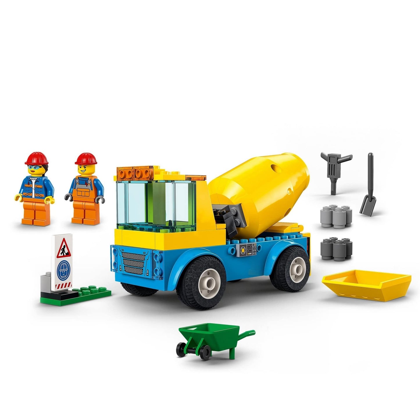 LEGO 60325 City Great Vehicles Cement Mixer Truck Toy Amazon