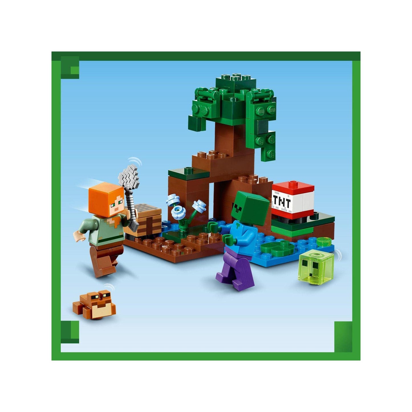 LEGO Minecraft The Swamp Adventure 21240 Building Toy Amazon