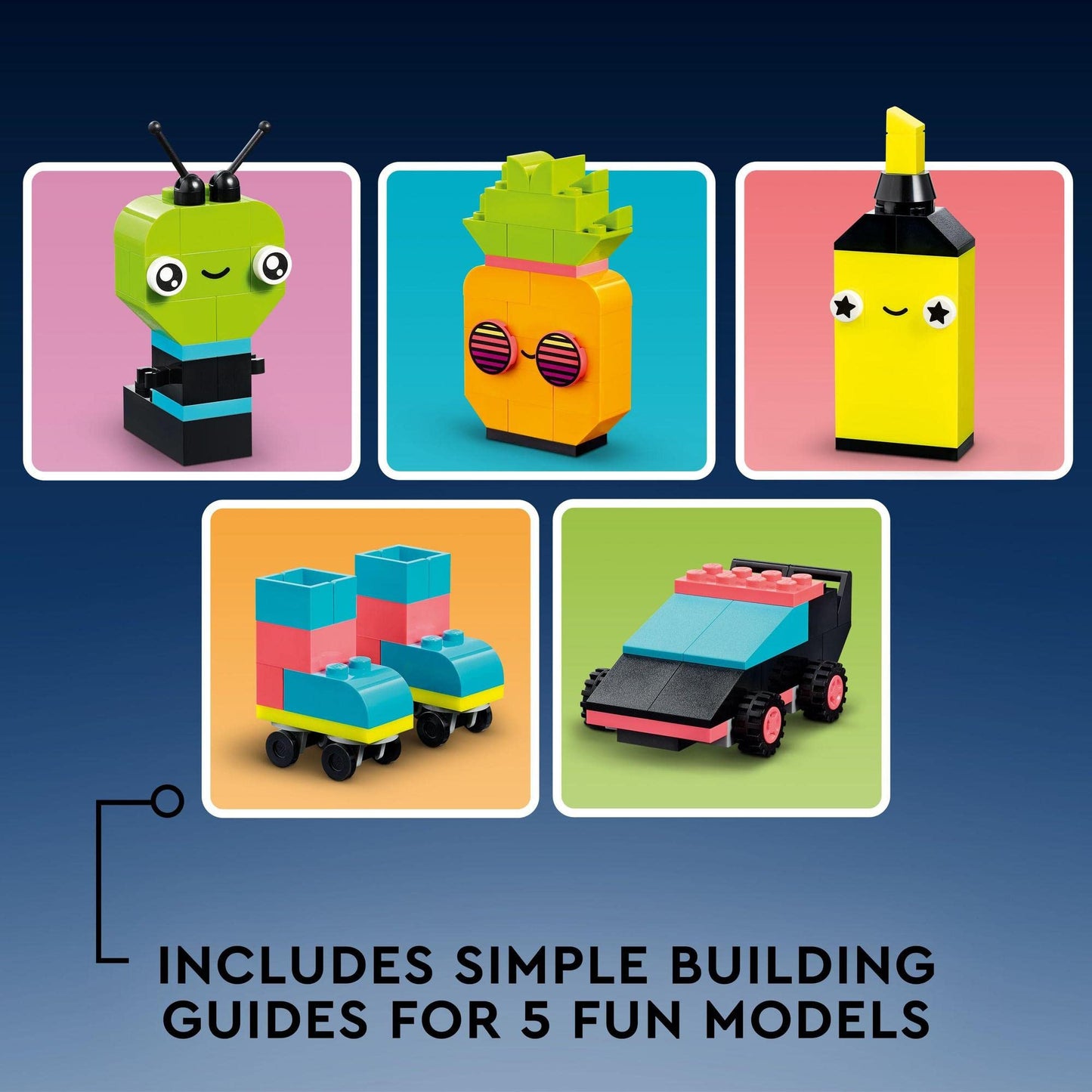 LEGO® Classic Creative Neon Fun 11027 Building Toy Amazon
